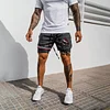 Double Layer Chief Design Athlete Shorts by Inlyline