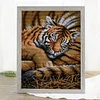 Tiger Cub - 11CT Stamped Cross Stitch 27*37cm(Brand)