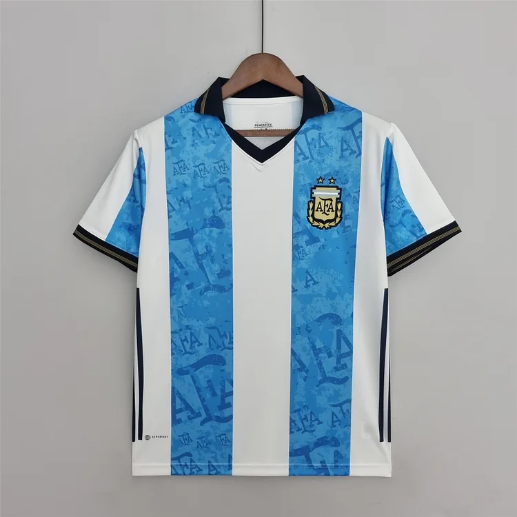 Argentinien Gedenkausgabe Home Trikot 2022 - Weiß Blau