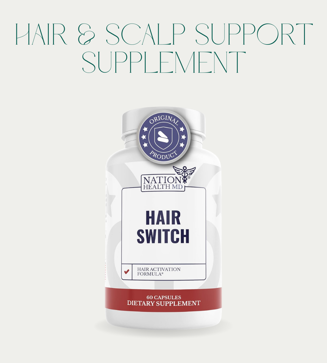 Hair & Scalp Support Supplement – Biotin, Zinc & Selenium