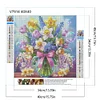 Blume - runder Bohrer Diamantmalerei - 40*40cm