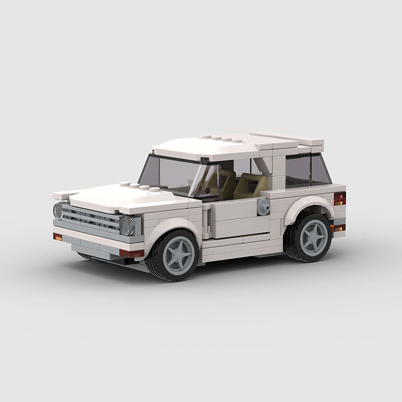 White SUV Truck Custom Car MOC Minifigure Bricks monstertoys