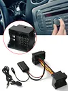 Car Bluetooth-Compatible 5.0 Music AUX Adapter with Mic for Ford Mondeo MK3 MK4