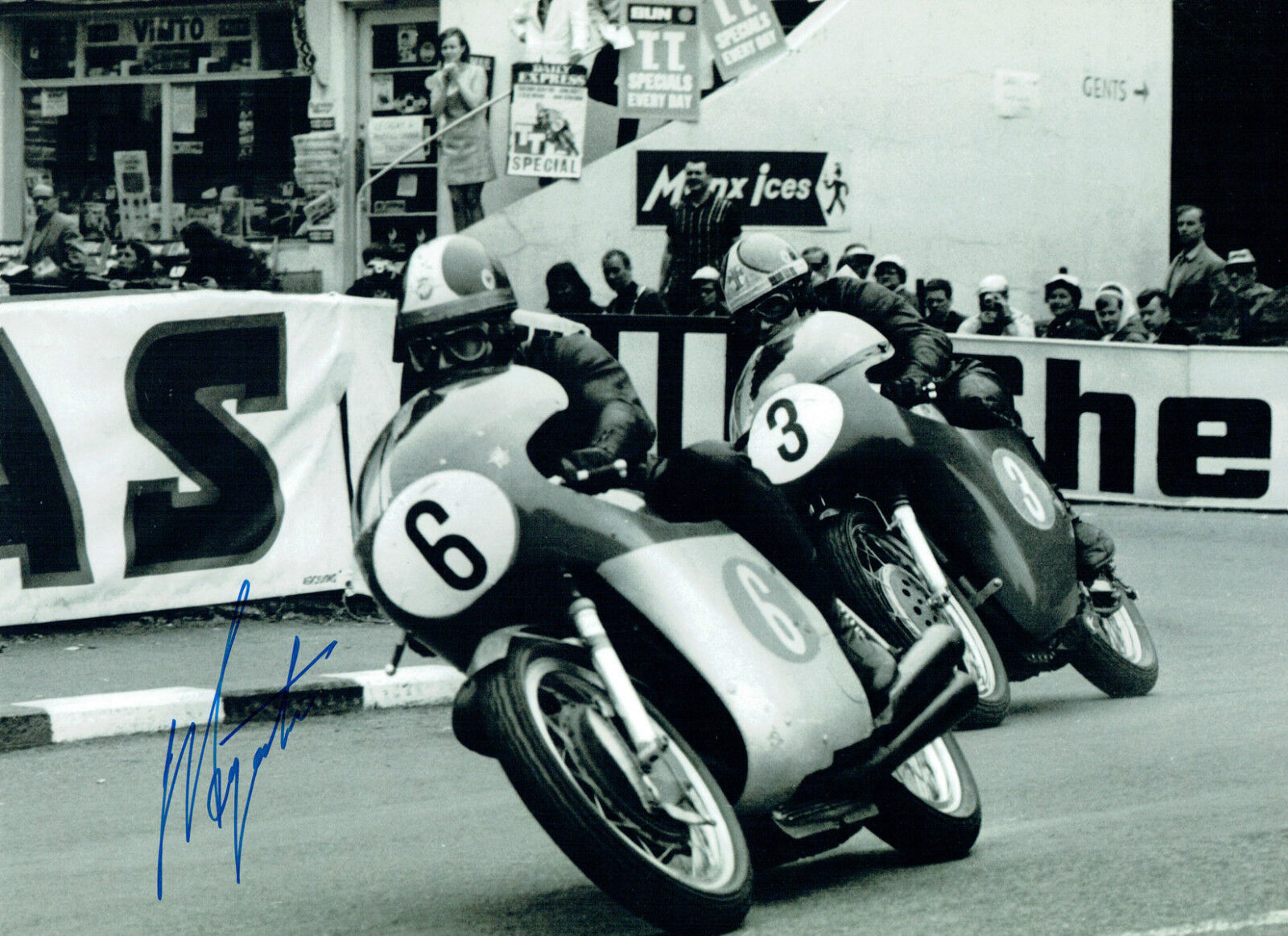 Giacomo AGOSTINI Isle of Man TT MV Agusta Autograph Signed 16x12 Photo Poster painting AFTAL COA