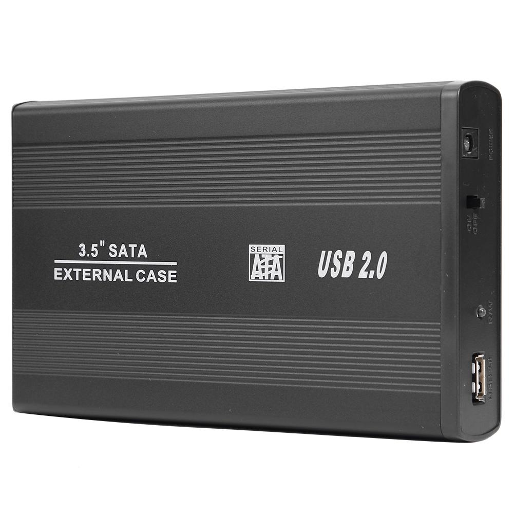 

3.5 inch USB 2.0 to SATA Port SSD Hard Drive Enclosure 480Mbps HDD Case, 501 Original