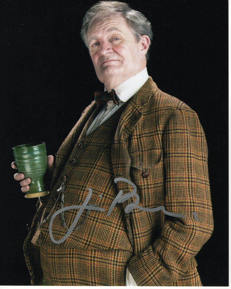 JIM BROADBENT SIGNED AUTOGRAPH 8X10 Photo Poster painting - HORACE SLUGHORN HARRY POTTER