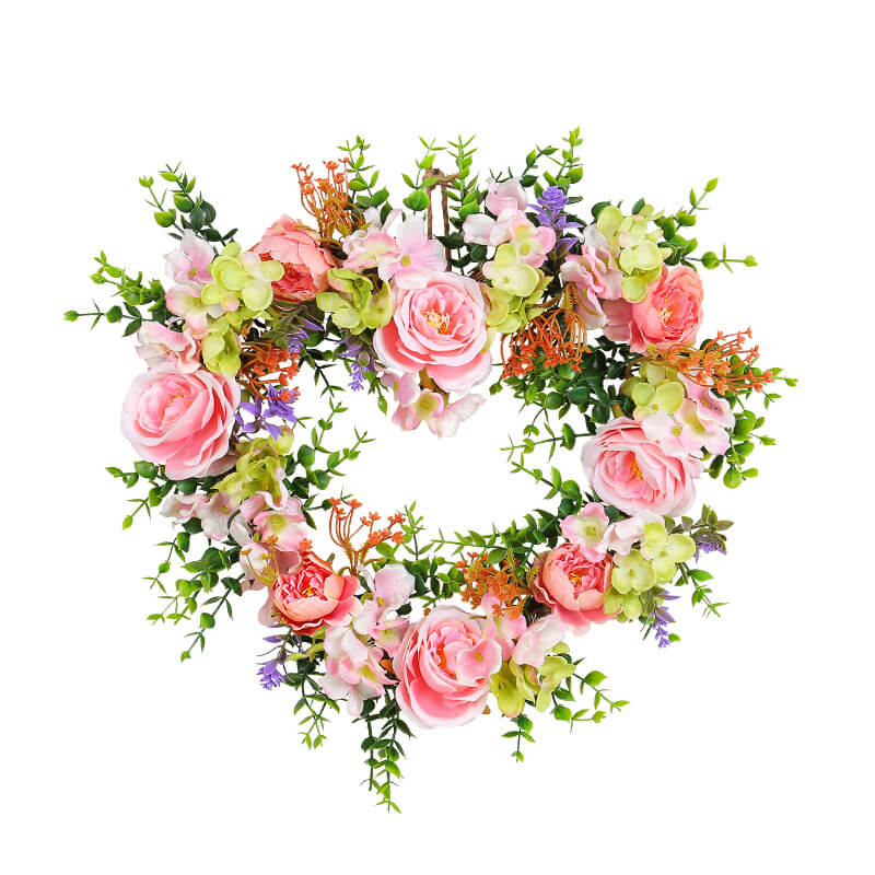 Wedding Artificial Heart Bloom Wreath D&eacute;cor