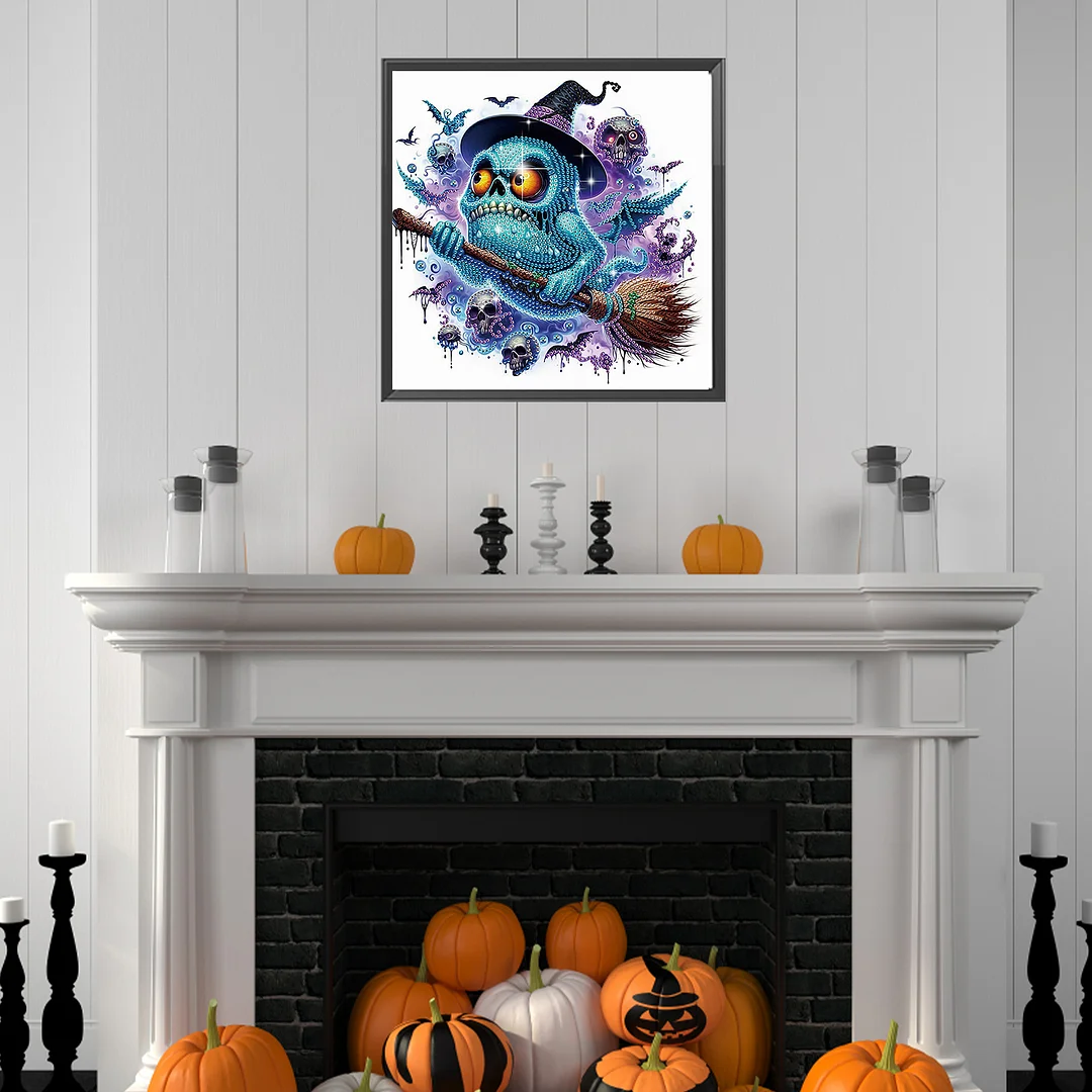 Diamond Painting - Partial Special Shaped Drill - Halloween Monster(Canvas|30*30cm)