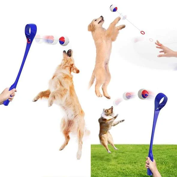 Pet Fetch Throw Ball Launcher Set with Ball