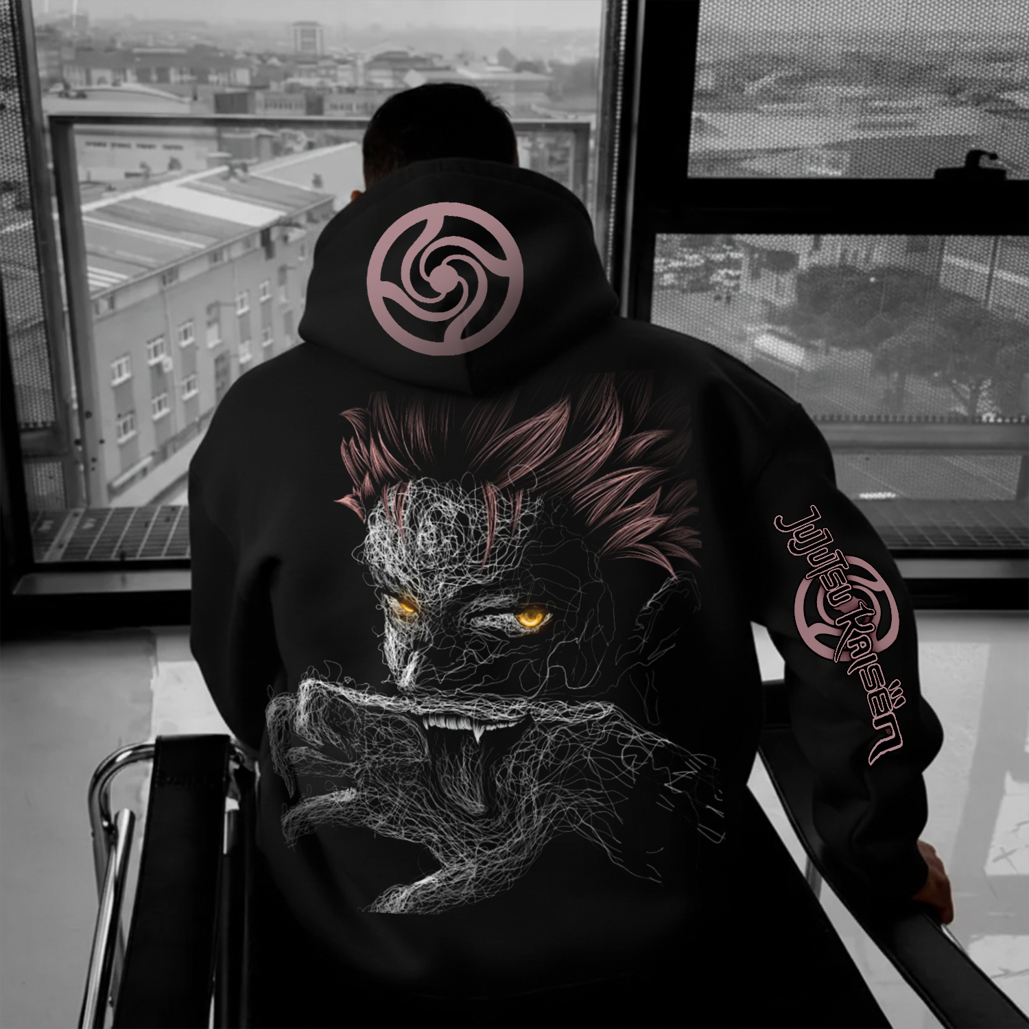 Anime Hero Graphic Hoodie Youthful Streetwear