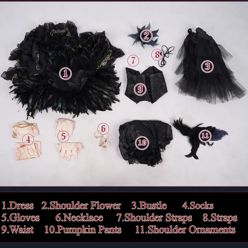 [Wetrose] In Stock SSR Identity V Monstrous Bird Emma Woods Dress Cosplay Costume