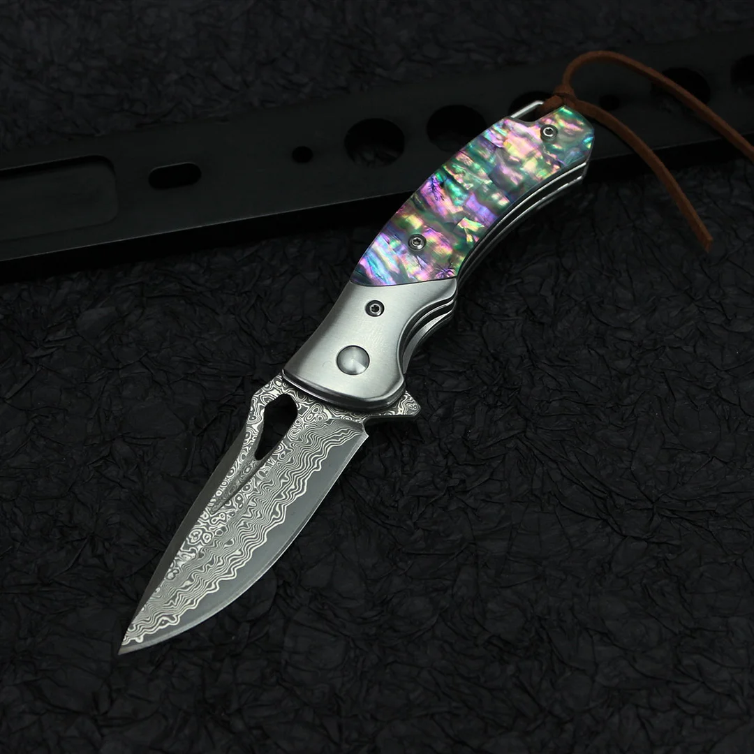 7" Heavy Damascus Etched