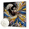 DIY Pearl Painting Dancing Girl for Home Wall Decor with Frame(30x30cm)