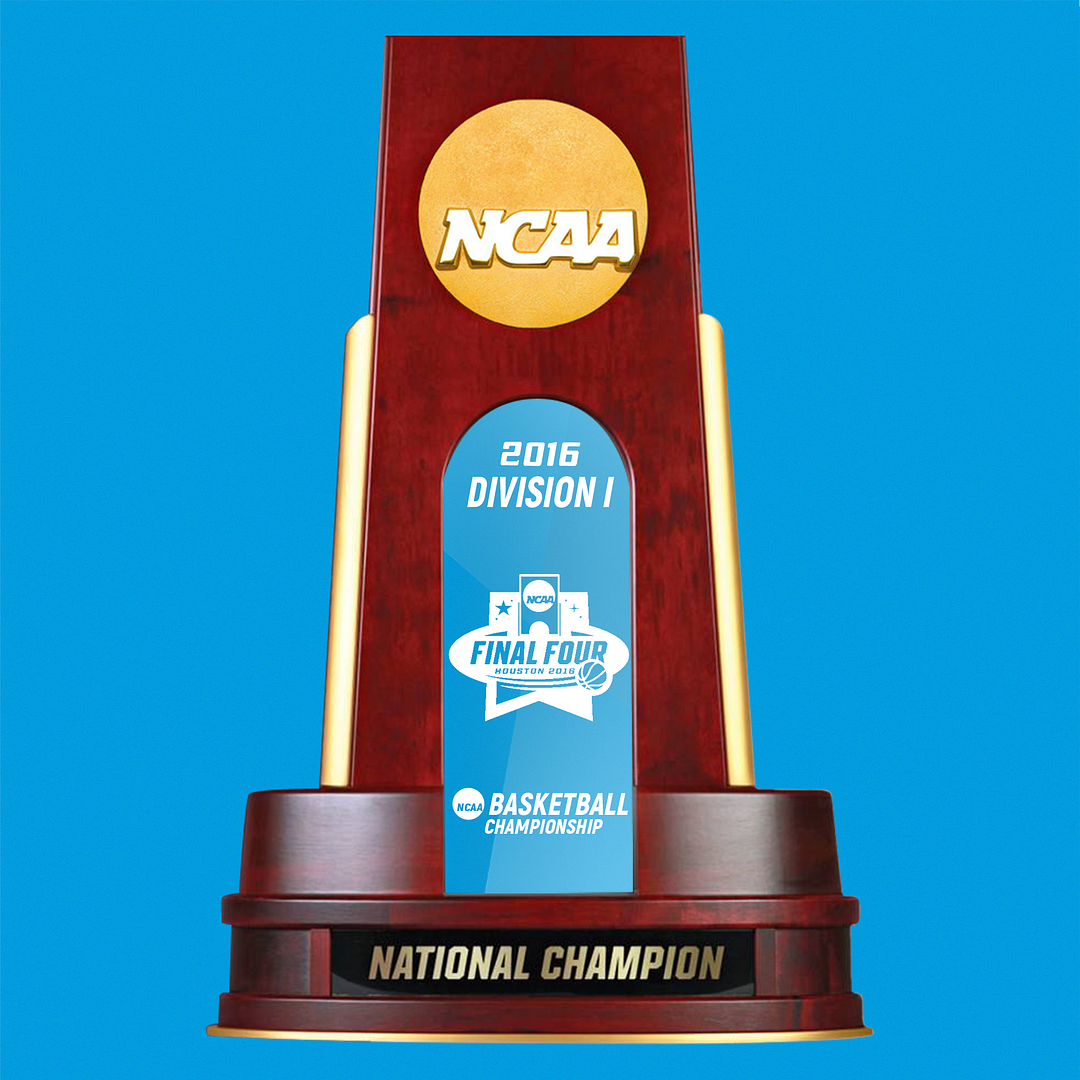 2016 NCAA Division I Men's Basketball National Championship Trophy(Villanova)
