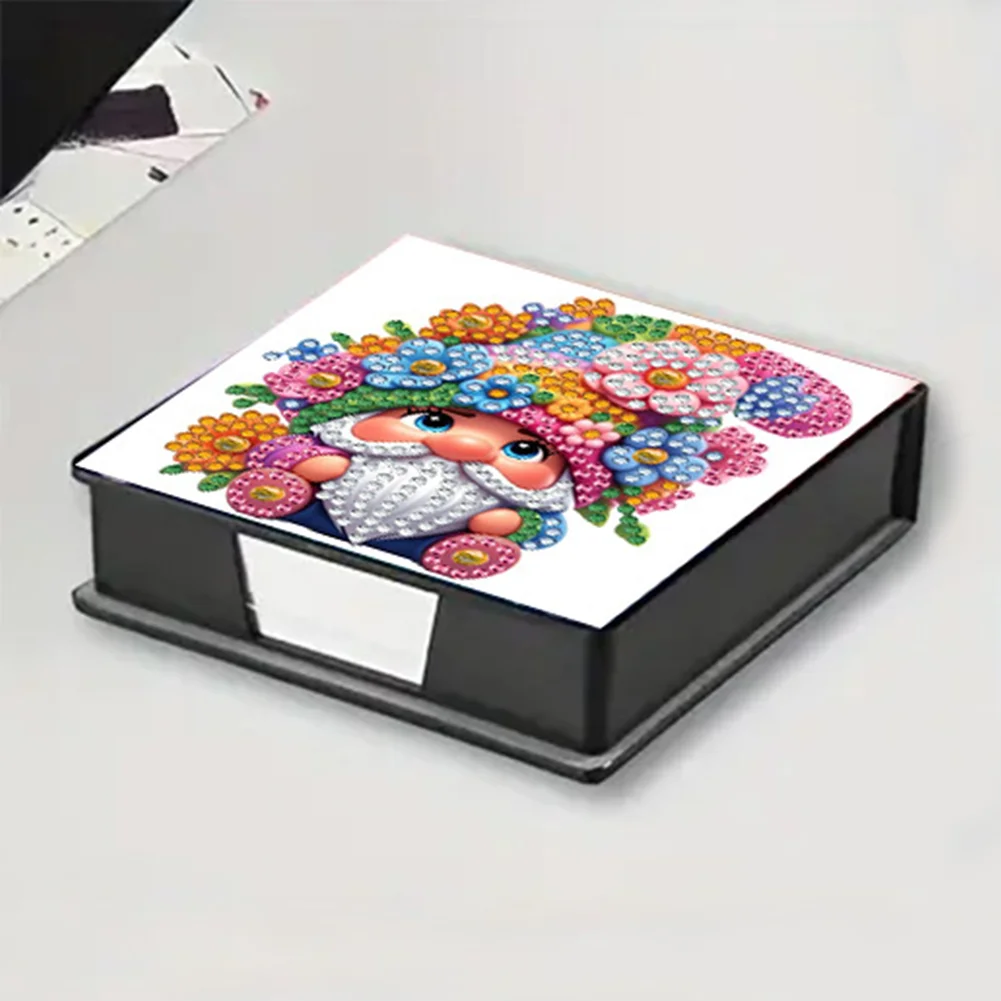 5D DIY PU Diamond Painting Memo Pad Holder with 160 Sheets Paper (Goblin)