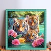 (US Local)Tiger-11CT Stamped Cross Stitch Kit(50x50cm)
