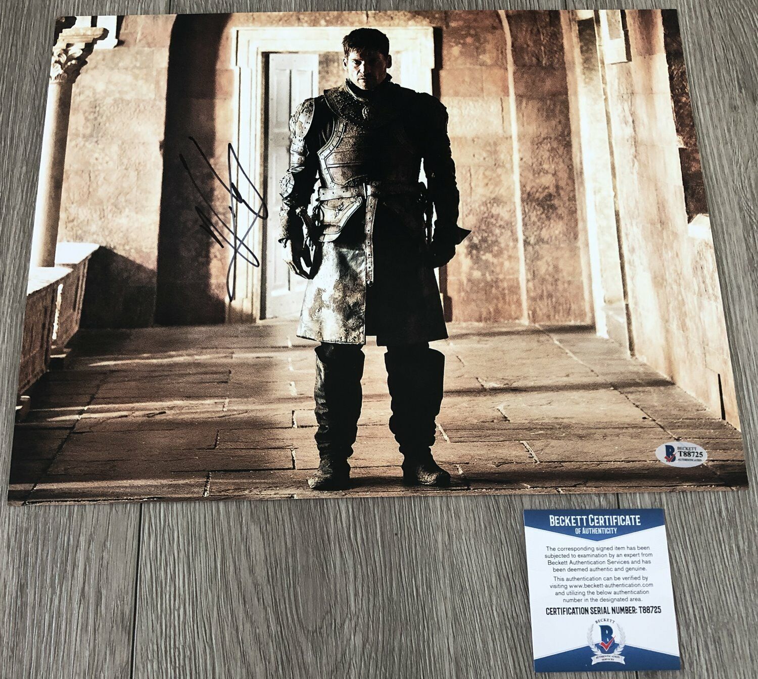 NIKOLAJ COSTER-WALDAU SIGNED GAME OF THRONES 11x14 Photo Poster painting BAS BECKETT COA w/PROOF