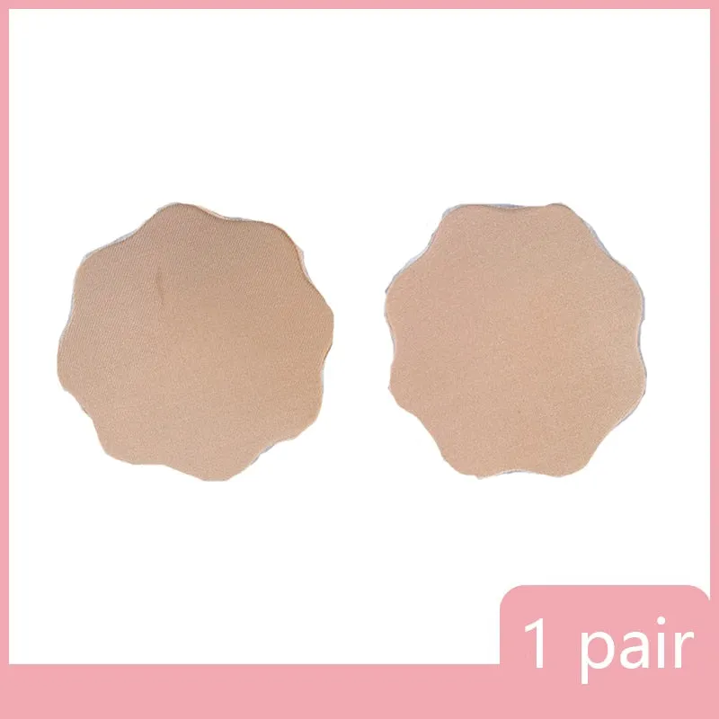 Reusable Women Breast Petals Lift Nipple Cover Invisible Adhesive Silicone Push Up Sexy Backless Strapless Breast Cover Pasties