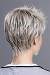 Salt Pepper Mix Pure White With Darkest Brown Short Pixie Cut Wigs