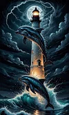 Luxury AB Velvet Diamond Painting Kit -Lighthouse