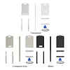 Shockproof PC Protective Case with Lanyard Anti-Scratch Voice Recorder Cover Compatible for PLAUD Note/Plaud Note Pro