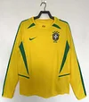 2002 Retro Long Sleeve Brazil Home Football Shirt 1:1 Thai Quality
