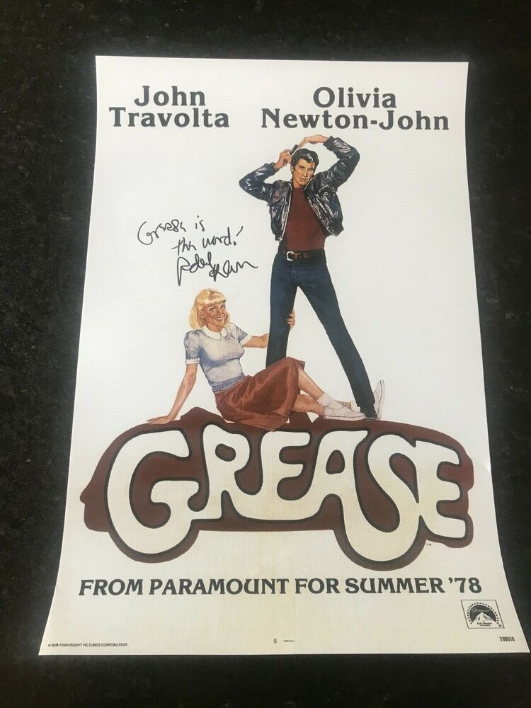 * RANDAL KLEISER * signed 12x18 poster * GREASE * * 2