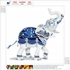 Diamond Painting-DIY Crystal Rhinestone Elephant（30*30CM）