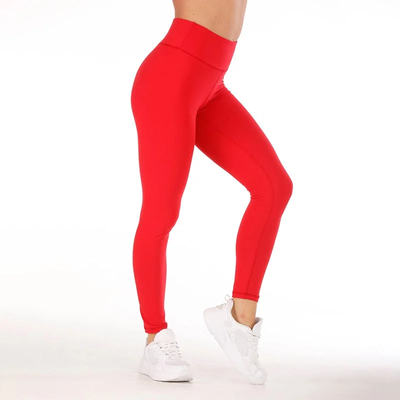 SVOKOR  Fitness Leggings Sexy Solid Leggings Women Push Up High Waist Workout Pants Gym Clothes Seamless Elasticity