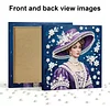 uk.everydayedeals DIY Pearl Painting With Frame - Handmade Self-Adhesive Pearls - Lady(25*25cm)