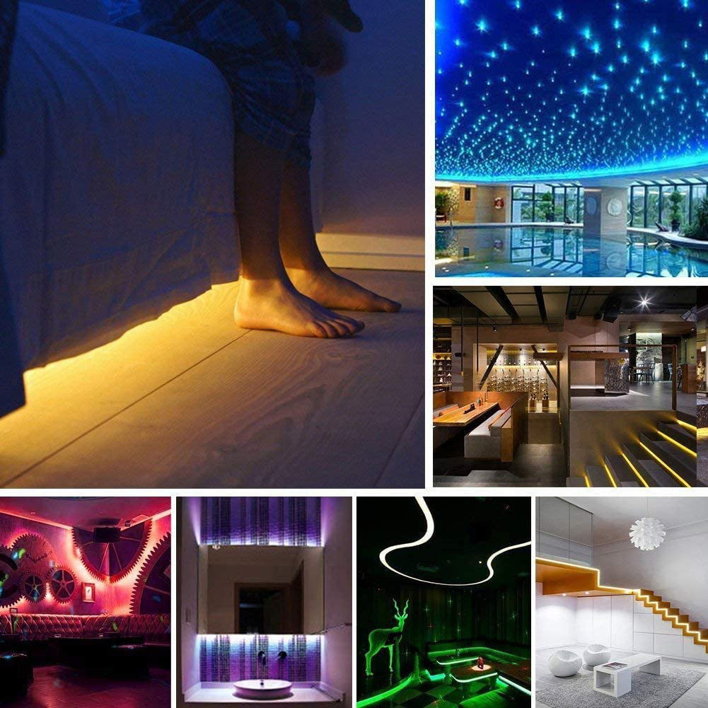 

LED Strip Flexible RGB Tape USB Waterproof Ribbon-Curtain String Night Light, 2m+usb+ip67, 501 Original