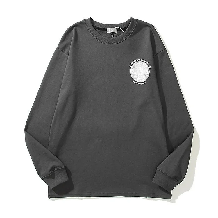 Kanye T Shirt 21ss Letter Long Sleeve Sweater Hip Hop Loose T-shirt