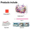 Flower Butterfly DIY 5D Diamond Art Desk Calendar 2027 for Table Decor