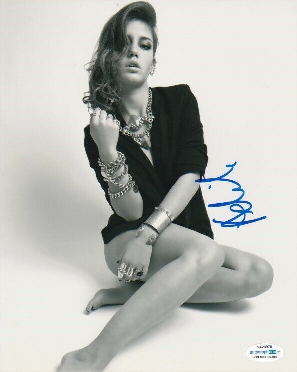 *SEXY* ACTRESS ADELE EXARCHOPOULOS SIGNED B&W 8x10 Photo Poster painting THE WHITE CROW ACOA COA