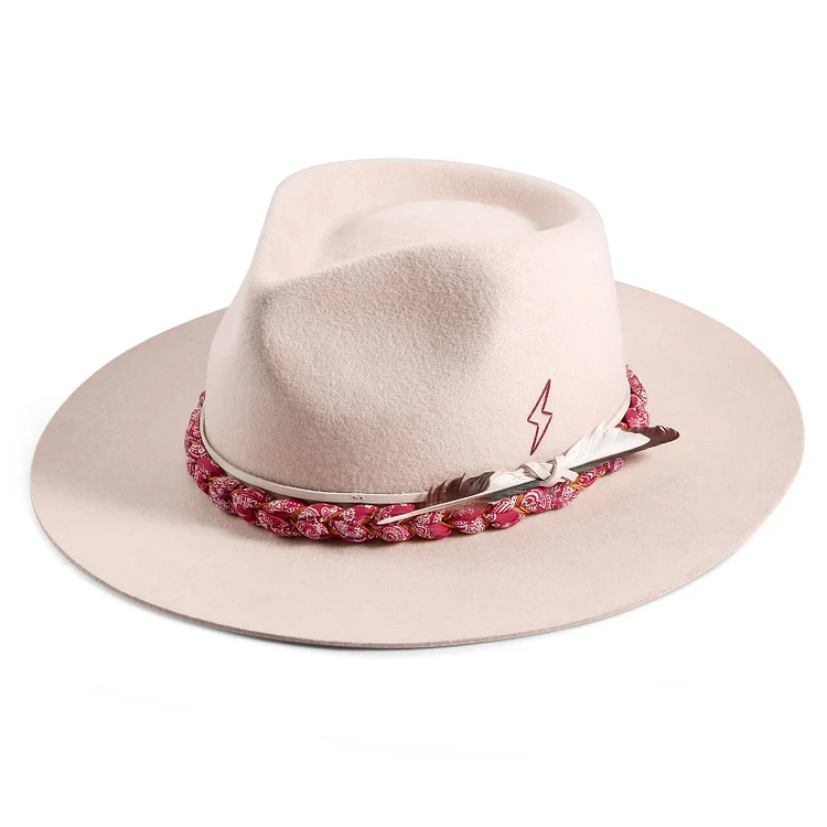 Hats Vintage Fedora Firm Wool Felt Panama Hat Lining Distressed/Burned Handmade M