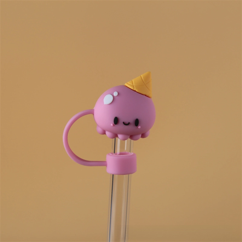 10mm Glass Straw Cap Dust Cover Stainless Steel Straw Dust Cover Dust Plug 10mm Large Diameter Milk Tea