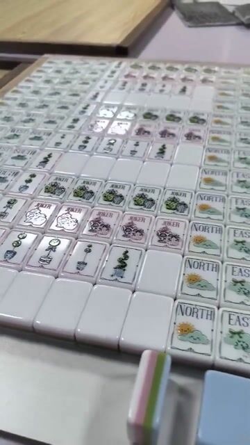 Ava Ice Blue American Mahjong Set &mdash; 160 Tiles