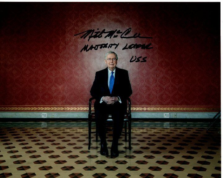 MITCH MCCONNELL signed autographed US SENATE Photo Poster painting