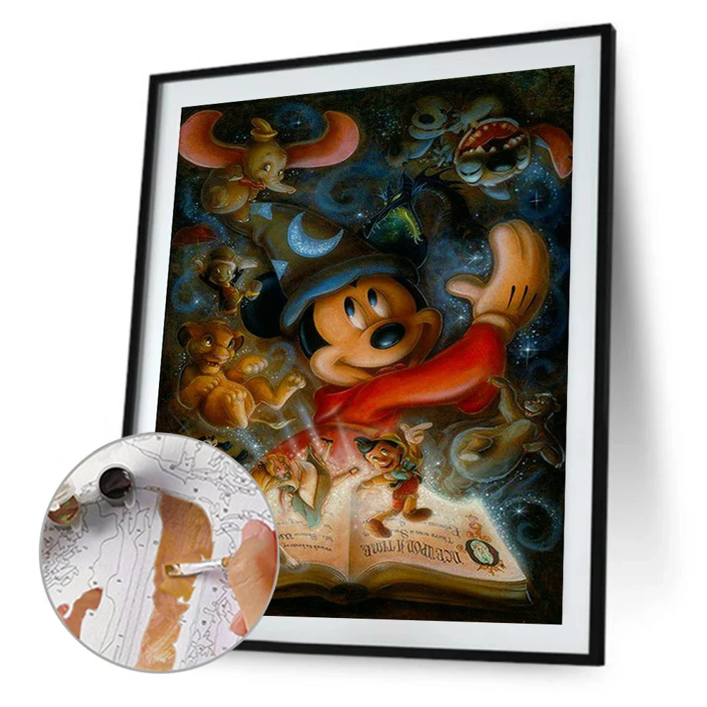 Cartoon Mouse Book - Paint By Number(40*50cm)