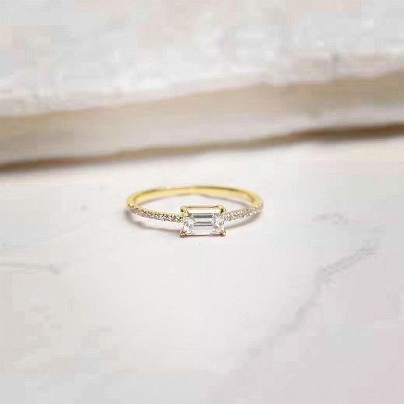 925 Sterling Silver Gem Bow Knot Rings