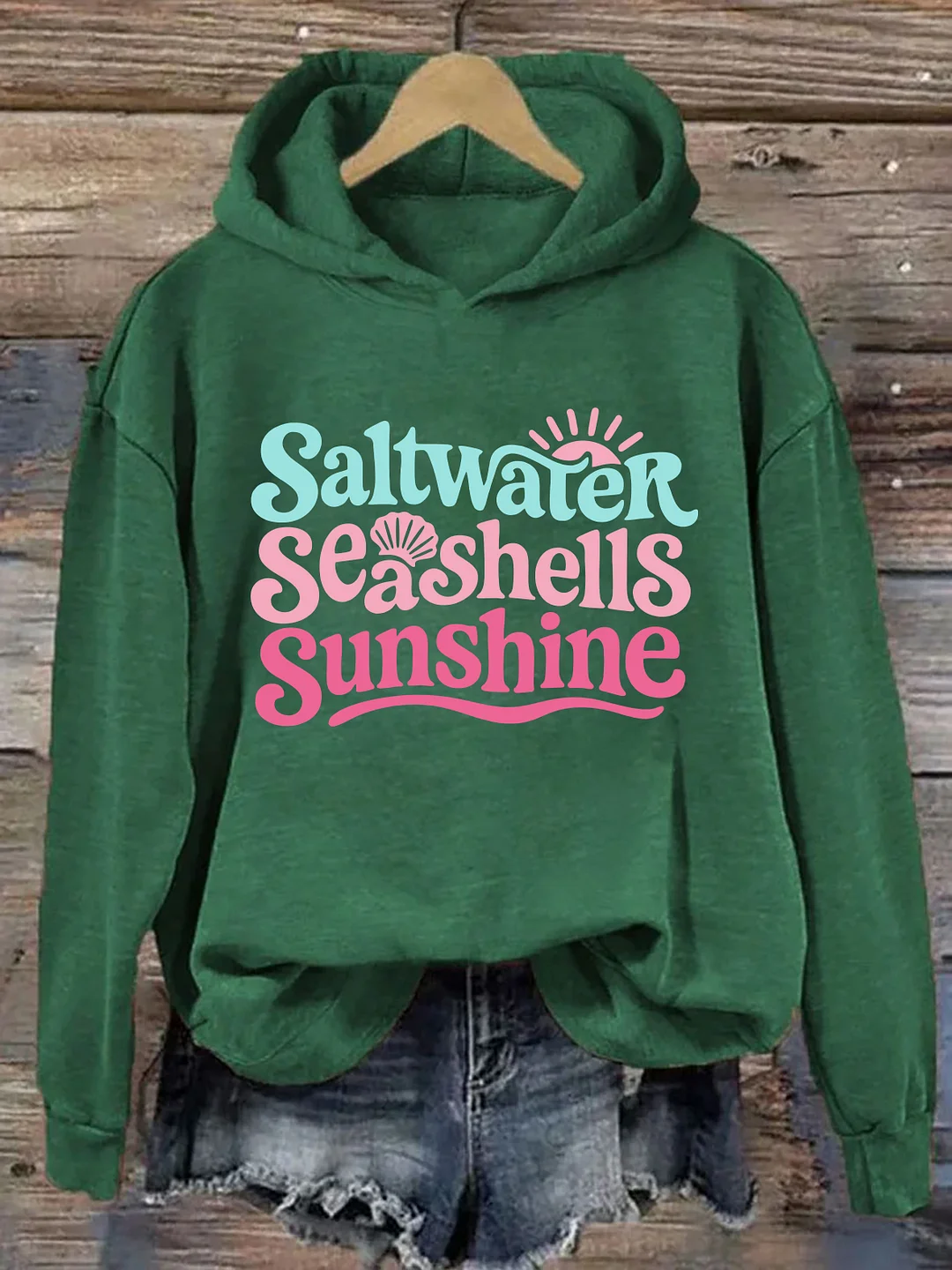 Saltwater Seashells Sunshine Hoodie