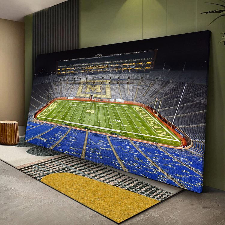 Michigan Stadium Canvas Wall Art QDJ varity-store