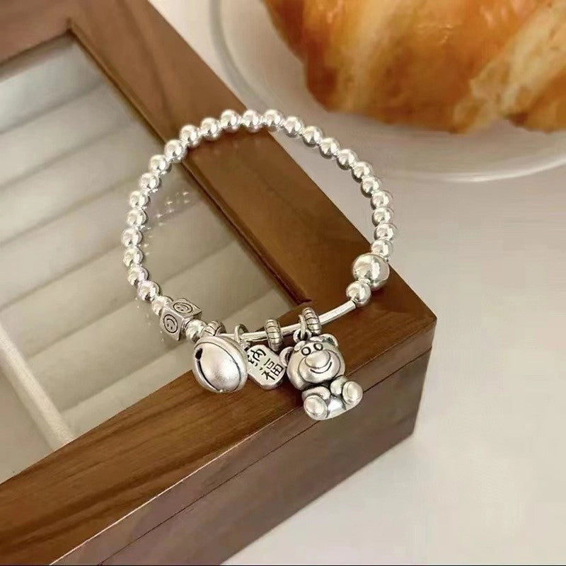 Korean-style Niche Heavy Industry Pearl Silver Beaded Bracelet Women’s Light Luxury Niche Exquisite Bracelet Trendy Bracelet For Girlfriends