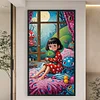 (40*70cm)DIY Full Round Drill Diamond Painting-Girl