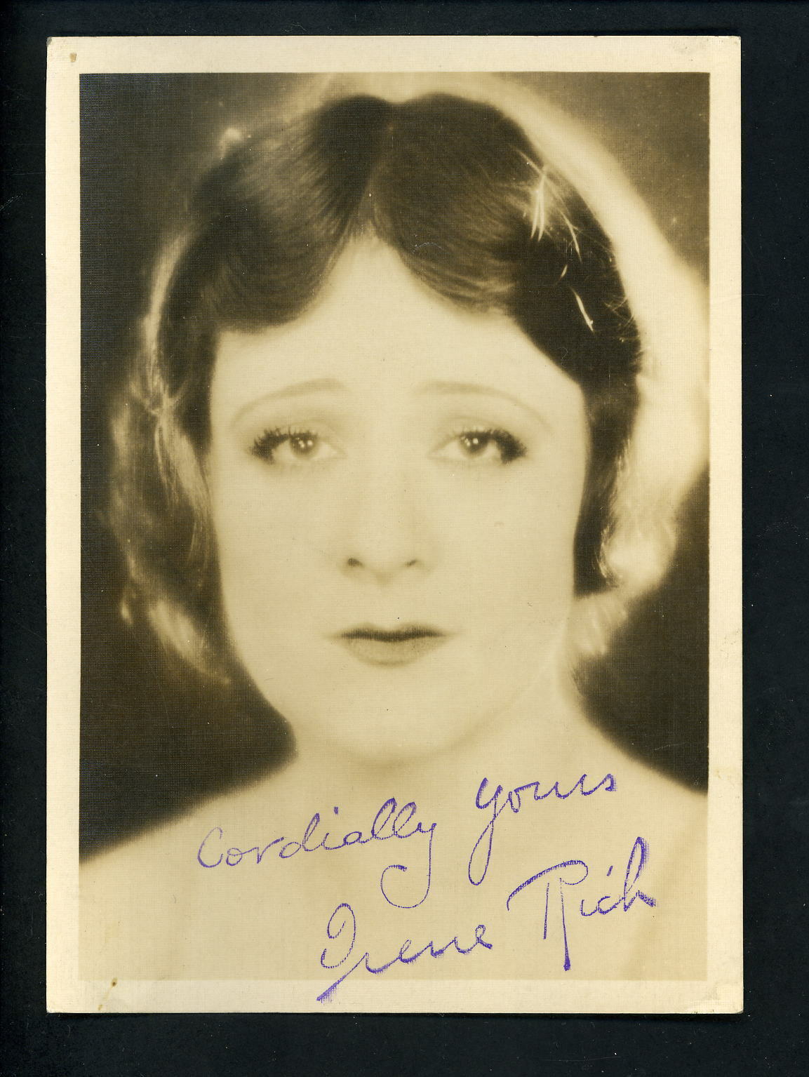 Irene Rich circa 1920's Studio Press Publicity 5 x 7 Photo Poster painting