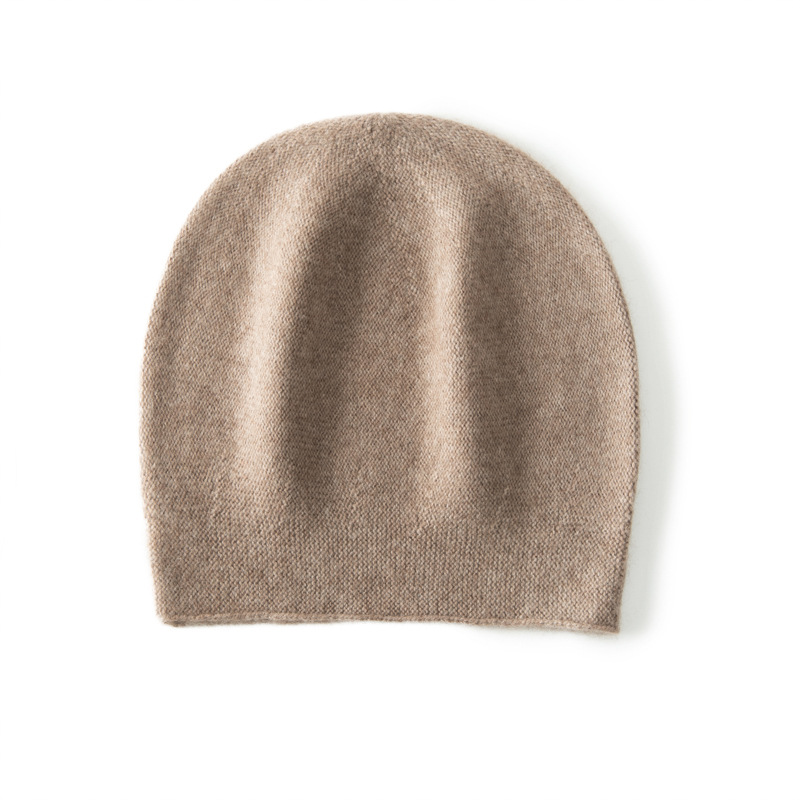 100% Cashmere Plain Beanie REAL SILK LIFE