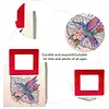 Sac &agrave; main DIY peinture en diamant avec poign&eacute;e carr&eacute;e, sac fourre-tout en diamant pour maquillage, kits de peintures multi-usages en diamants, sacs &agrave; main cr&eacute;atifs pour femmes, cadeau artisanal pour filles (colibri)