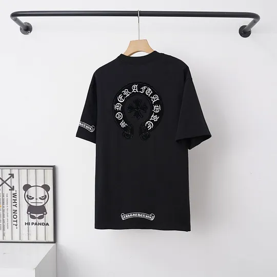 CHROME HEARTS ブラック Tシャツ サイズ2 Chrome Hearts Tシャツ黒&白 H0165