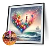 (40*40cm)Lighthouse - Full Round Drill Diamond Painting