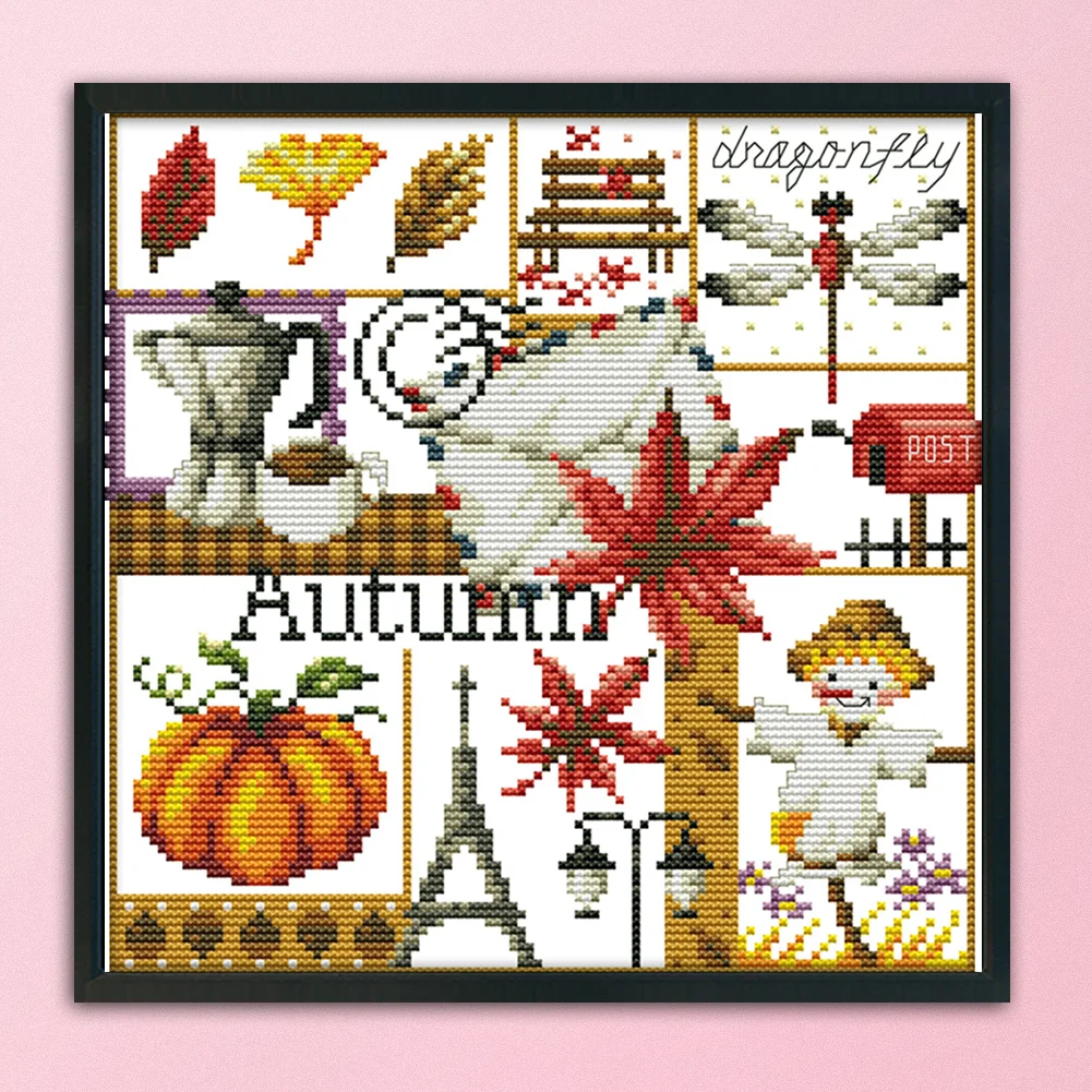 14ct Stamped Cross Stitch - Autumn(27*26cm)
